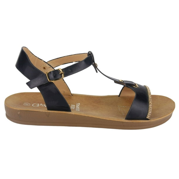 Sandalia Chalada Mujer Quanta-3 Negro Moda