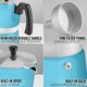 thumbnail image 5 of Moka Pot Zulay Kitchen ZK, 6 tazas, aluminio azul claro, 5 of 7