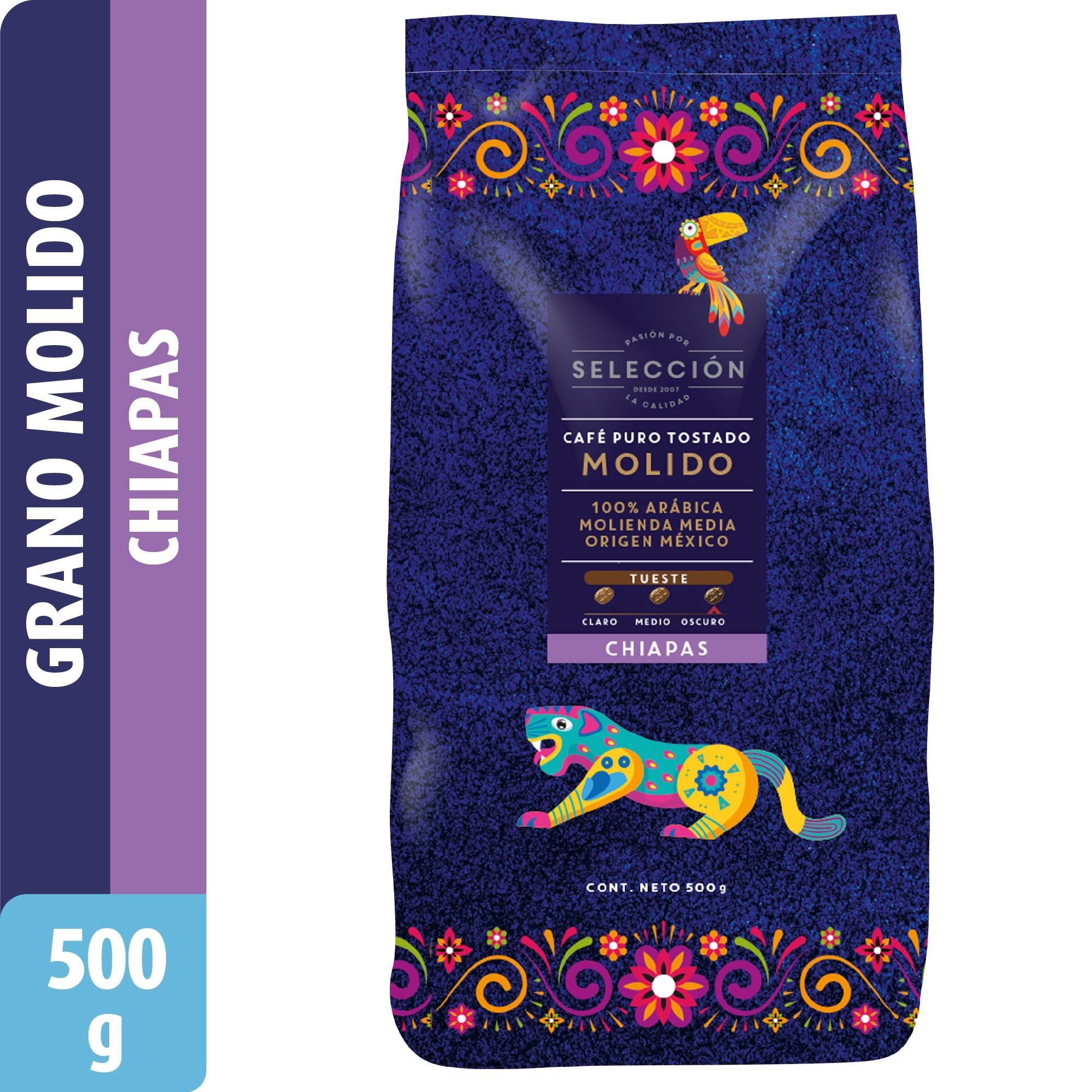 Café Grano Molido Chiapas Bolsa 500 g Selección
