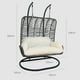 thumbnail image 3 of Silla Colgante Capri Relan Doble Color Beige y Gris, 3 of 8