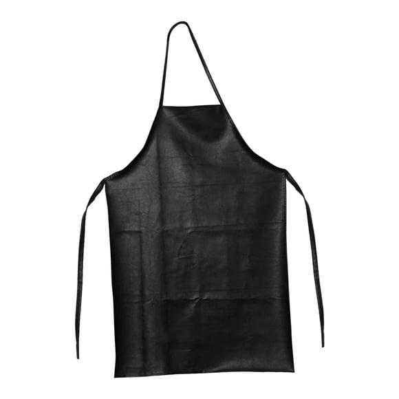 Delantal Impermeable De Cuero PU Delantal De Trabajo A Prueba De Aceite Para Trabajo De Laboratorio, Preparación De Perros, Negro