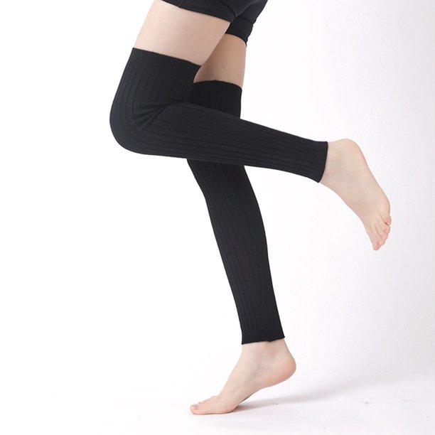 Calentadores de rodilla de invierno, calentadores de piernas de punto, rodilleras cálidas de punto, rodilleras para artritis, rodilleras para ciclismo y esquí.
