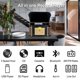 thumbnail image 2 of Tocadiscos DLITIME Todo-en-uno de 3 velocidades Bluetooth Vintage, 2 of 3