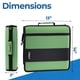 thumbnail image 2 of Carpeta de anillas Case-it de 350 hojas, anilla de 2" verde Canopy, 2 of 5