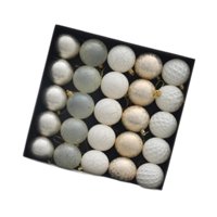 Bothyi - 25 Bolas Decorativas Para Árbol De Navidad, Color Dorado, Para El Jardín, El Día De San Valentín Y El Hogar.