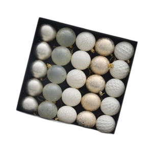 Bothyi - 25 Bolas Decorativas Para Árbol De Navidad, Color Dorado, Para El Jardín, El Día De San Valentín Y El Hogar.