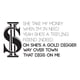thumbnail image 1 of Decomural Kanye West Gold Digger Song Lyrics WS-40959, 1 of 2