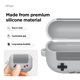 thumbnail image 4 of Funda elago AW5 gris claro con mosquetón para AirPods Pro 3, 4 of 8