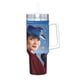 thumbnail image 2 of El Regreso de Mary Poppins Vaso aislado de acero inoxidable con asa, diseño temático, regalo para familia, amigos y fans; incluye pajita y encaja en el portavasos estándar, 40 oz, 2 of 6