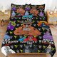 thumbnail image 1 of Gorilla Tag Bedding Set Duvet Cover Comfortable and Lightweight Cartoon Bedding 3 Piece Bed Set, 1 of 5