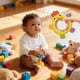 thumbnail image 5 of Anillos de dentición WALULAN Sensory Toys para bebés de 0 a 12 meses, 5 of 7