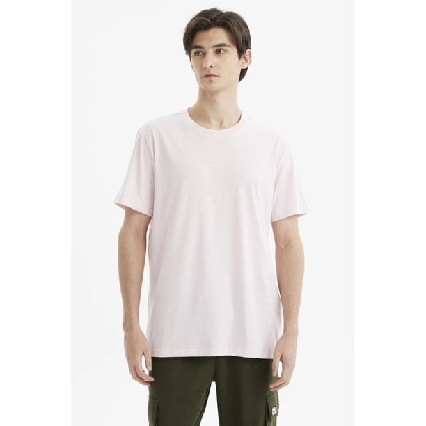Polera Hombre Long Fit Básica Rosado Claro- ll