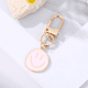 thumbnail image 2 of Gorgeous Golden Irregular Expression Keychain - Alloy Enamel Painted Happy Face Key Ring Bag Pendant Accessories, 2 of 4
