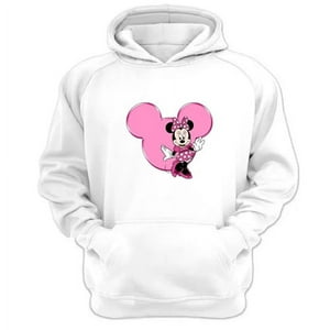 Genérico - Polerón Canguro Ratoncita M. Blanco Talla S Unisex