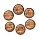 thumbnail image 2 of Juego De 6 Posavasos De Madera Para Bebidas, Para Mesa De Café, Estilo Rústico, Para Bar, 2 of 5