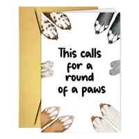 Tarjeta De Graduación Rualove Funny Paws Congratulations 2024