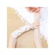 thumbnail image 5 of Guantes de encaje floral de malla para mujer INSPIRE CHIC, con lazo de perlas, puntos de lunares, longitud de muñeca sin dedos para boda elegante, fiesta de noche, Blanco18, 5 of 6