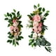 thumbnail image 1 of 2x Decoración De Arco De Flores Artificiales Colgantes Decorativas Para Fondo De Boda Rosa, 1 of 5