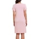 thumbnail image 3 of INSPIRE CHIC Camisón de Mujer Modal Vestido de Noche Elástico Cuello en V Mangas Cortas Suave Ligero Cintura Plisada Ropa de Casa M Rosa, 3 of 6