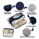 thumbnail image 2 of Estuche De Lapices Doble Capa Organizadoras Gran Capacidad Azul marino, 2 of 6