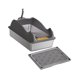 thumbnail image 2 of Caja De Arena Para Mascotas Con Parte Superior Abierta, Suministros Para Mascotas, Bandeja De Arena Para Mascotas Con Parte Superior Abierta Para Gatos De Interior, Gris Oscuro Con Estera, 2 of 5