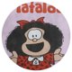 thumbnail image 3 of Mafalda Alfombra Redonda de Felpa Coral, Antideslizante, No Desprende Pelusas, Lavable y Duradera para Salón, Dormitorio y Habitación de Niños 60cm, 3 of 6