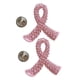 thumbnail image 1 of 2 Piezas De Esmalte Rosa Conciencia Del Cáncer De Mama Broche De Cinta De Caridad Broches, 1 of 5