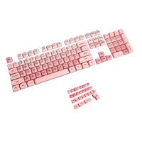 Bothyi - Juego De Teclas Profesionales Para Teclado Mecánico, Resistentes Y Ligeras, 132 Teclas, Color Rosa