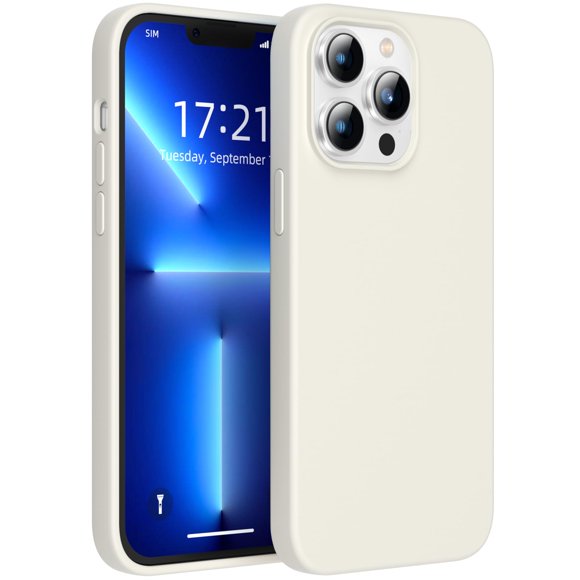 Funda JOOSKO para iPhone 13 Pro 6,1" Silicona Gris Roca