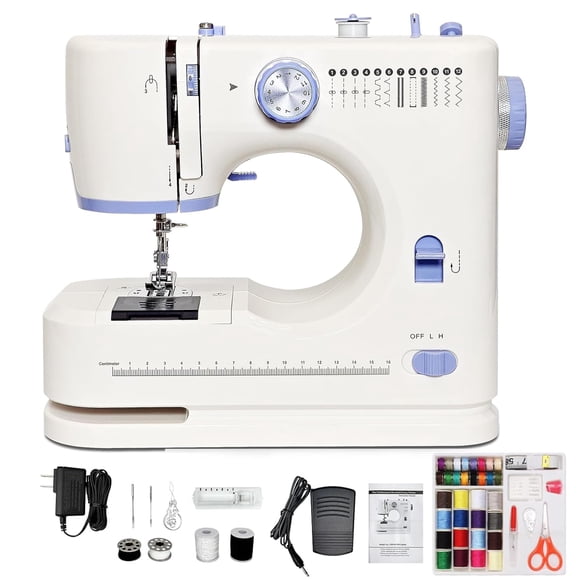 Máquina de coser Stantonix de 12 puntadas, 2 velocidades y luz LED