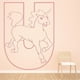 thumbnail image 2 of Decomural U Unicorn Alphabet Childrens Nursery WS-34474, 2 of 2
