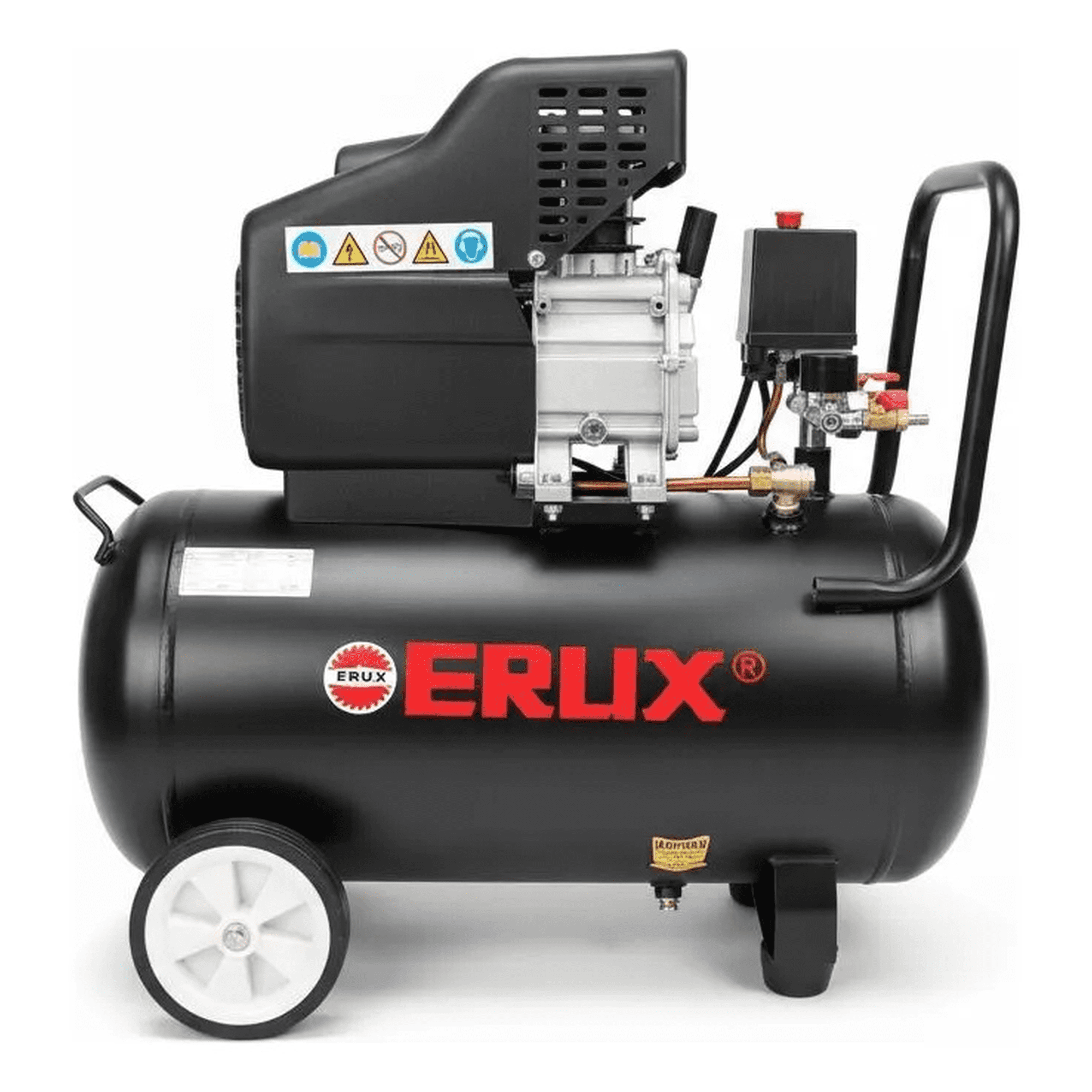Erux - Compresor De Aire 50 Litros 3hp 220v Negro 50hz Monofásica