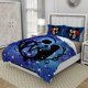 thumbnail image 3 of Nightmare Christmas Duvet Cover Quenn Size Set Her Jack His Sally Bedding Set 3 Pieces Soft Microfiber Quilt Cover, 3 of 5