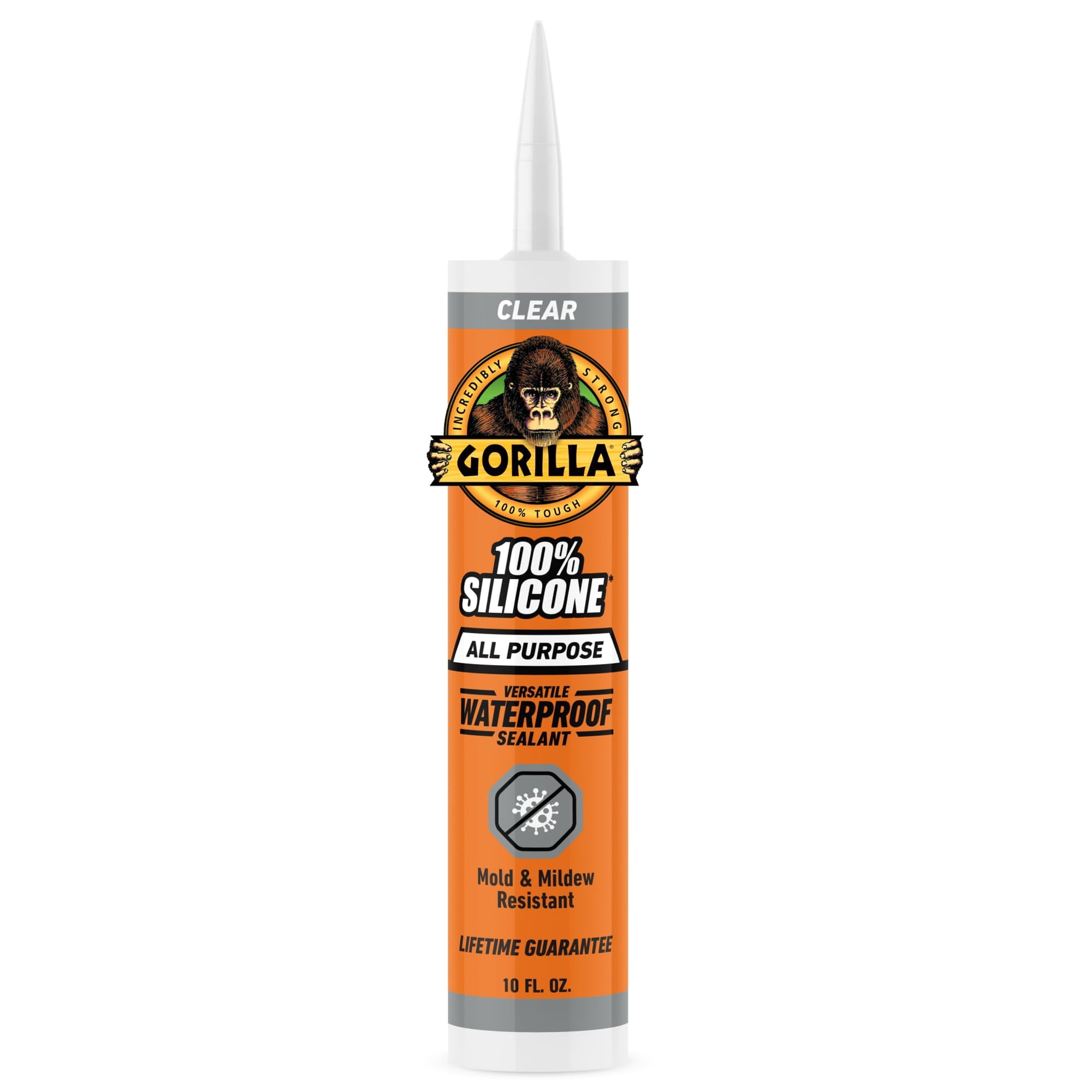 Sellador De Silicona Gorilla Multiusos, 300 Ml, Transparente (paquete De 1)