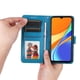 thumbnail image 5 of Funda tipo cartera FOXDOCK para Xiaomi Redmi 10A 4G , diseño girasol en relieve, cuero PU, cierre magnético, soporte y tarjetero, 5 of 5