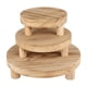 thumbnail image 3 of 3 Piezas De Madera De Madera Stand Asadera De Pastel De Asado Para La Cocina De La Casa Resistente Marrón Claro, 3 of 5