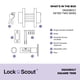 thumbnail image 3 of Cerradura de pestillo Lock Scout con llave en ambos lados, acabado negro mate, 3 of 7