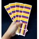 thumbnail image 2 of Tatuajes Temporales PremiumTT Pack de 40 – Bandera de Colombia, 2 of 4