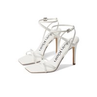Zapatos Calvin Klein Tegin - Sandalia Con Tacón Para Mujer, Color Blanco, Talla 11
