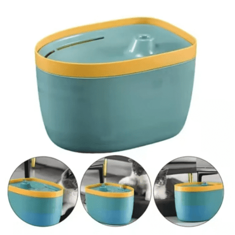 Genérico - Bebedero Perros Y Gatos Fuente Agua Mascota 2,5 Lt Azul