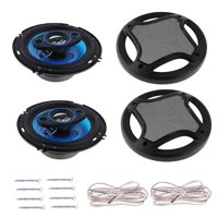Magideal - 2 Altavoces Coaxiales, 6 Pulgadas, 130 W, Estéreo, Universal, A Prueba De Humedad, Bocina De Música, Tweeters, Altavoz Para Coche, Hogar Al Aire Libre