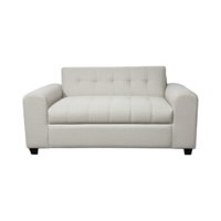 Diseños Valestrini - Sofa Dos Cuerpos Brazo Redondo Lino Crudo