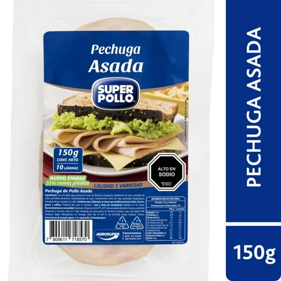 Pechuga de Pollo Asada, 150 g