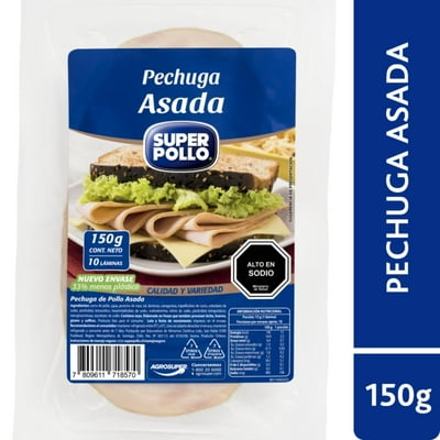 Pechuga De Pollo Asada 150 G Super Pollo