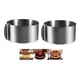 thumbnail image 1 of X2 Molde De Torta Molde Para Torta Anillo Redondo Ajustable Plateado, 1 of 8