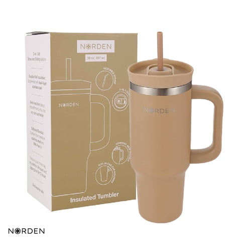 Botella Térmica Tumbler Mocha Latte 887 Ml Norden 1 Un