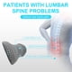 thumbnail image 5 of Almohada de apoyo lumbar Panduo para silla de oficina, viscoelástica, 5 of 7