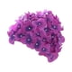thumbnail image 3 of Gorro De Natación De Flores Gorro De Natación De Moda Para Todos Los Niveles De Natación Regalo De Vacaciones Violeta, 3 of 4