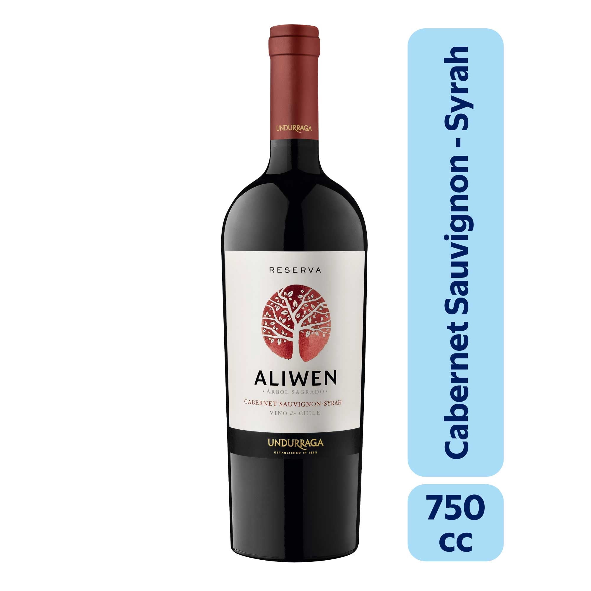 Vino Tinto Cabernet Sauvignon / Syrah Botella 750 ml Undurraga