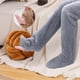 thumbnail image 2 of Calcetines Snuggs Acogedo, pantuflas Snugglepaws para mujer, calcetines calientes por encima de la rodilla, calcetines altos por encima de la rodilla, pantuflas de felpa. (Gris oscuro), 2 of 7